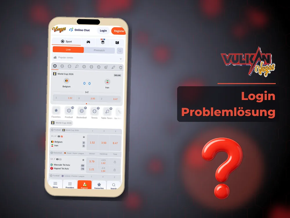 Vulkan vegas - Login Problemlösung