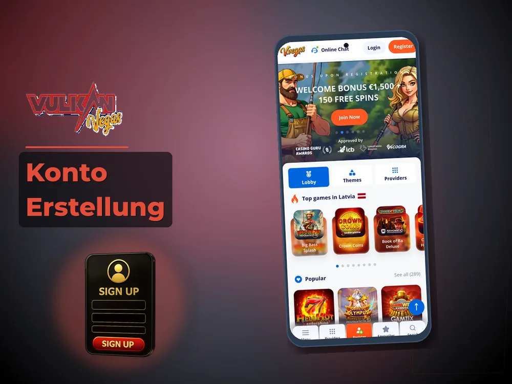 Vulkan vegas - Konto Erstellung