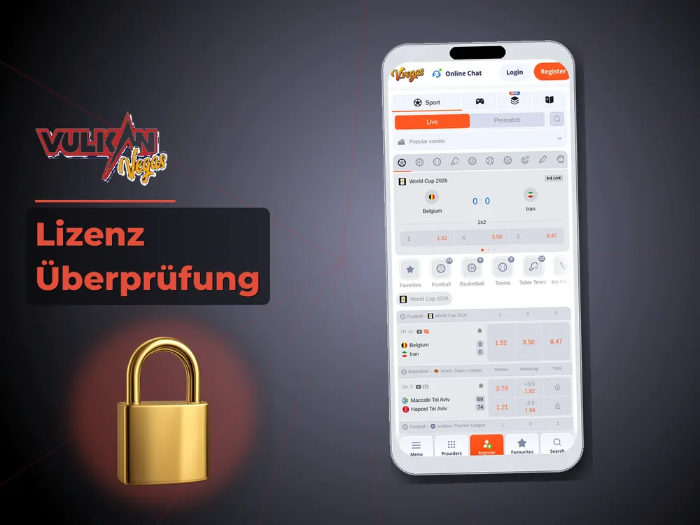 Vulkan vegas - Lizenz Überprüfung