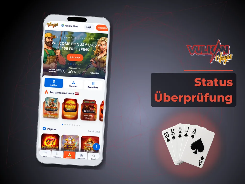 Vulkan vegas - Status Überprüfung