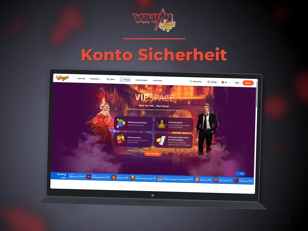 Vulkan vegas - Konto Sicherheit
