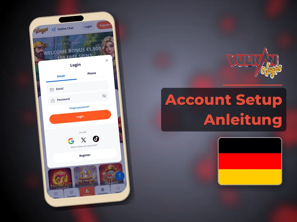 Vulkan vegas - Account Setup Anleitung