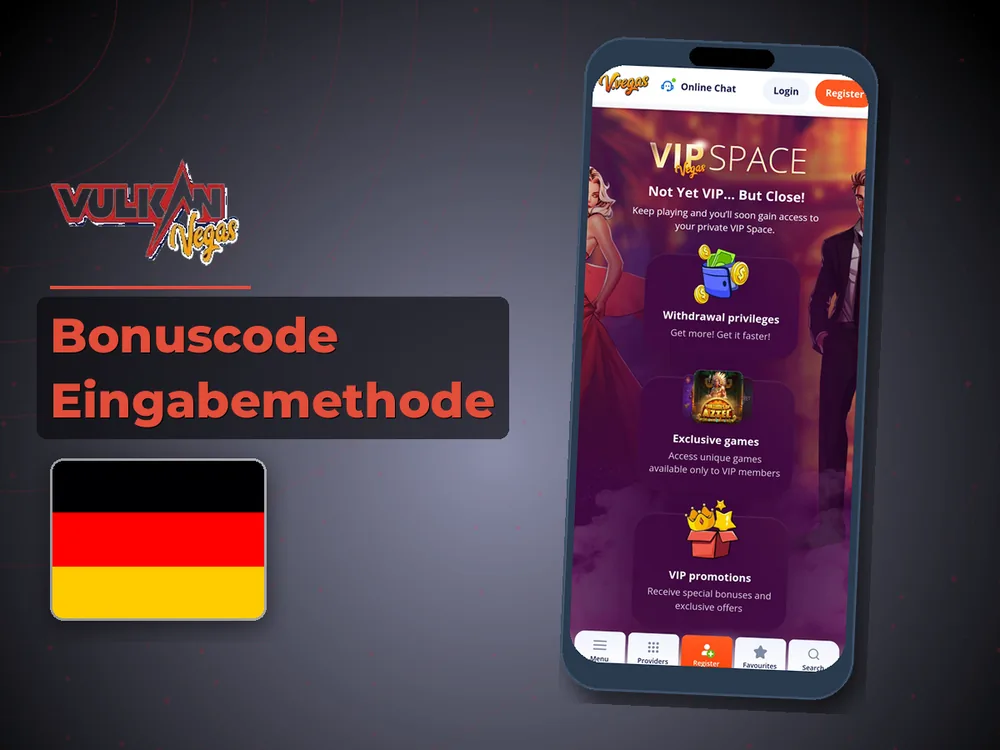 Vulkan vegas - Bonuscode Eingabemethode