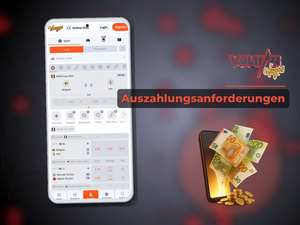 Vulkan vegas - Auszahlungsanforderungen