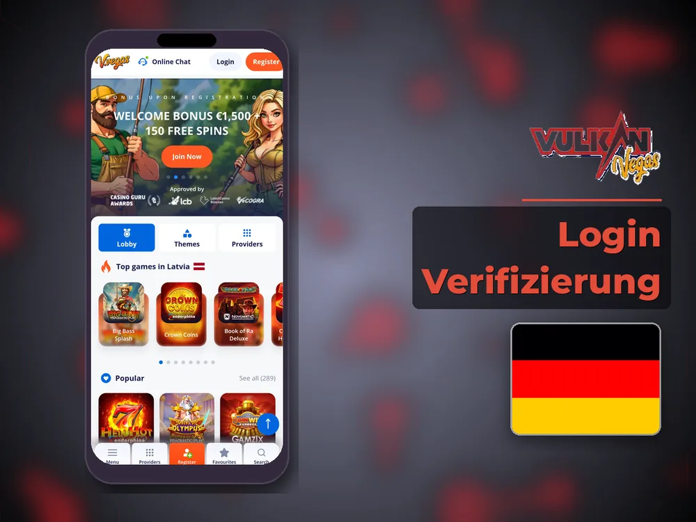 Vulkan vegas - Login Verifizierung
