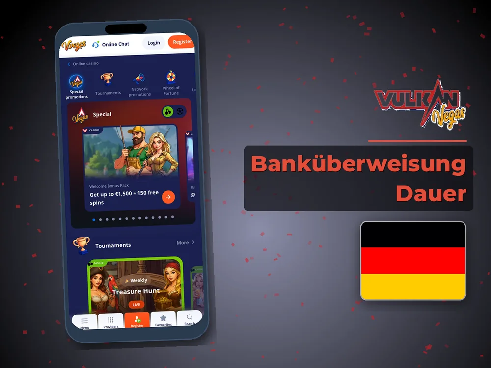 Vulkan vegas - Banküberweisung Dauer