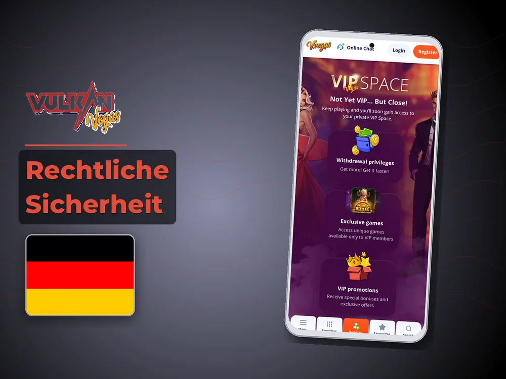 Vulkan vegas - Rechtliche Sicherheit