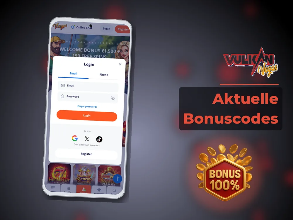 Vulkan vegas - Aktuelle Bonuscodes