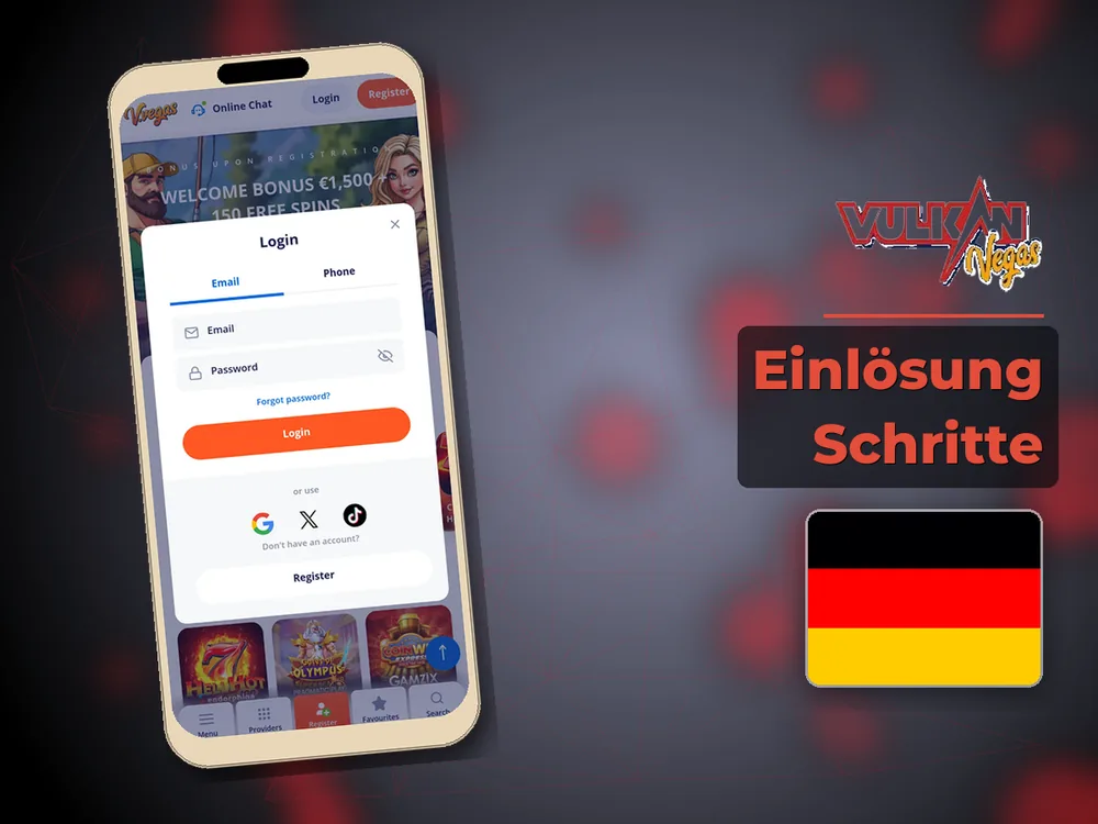 Vulkan vegas - Einlösung Schritte