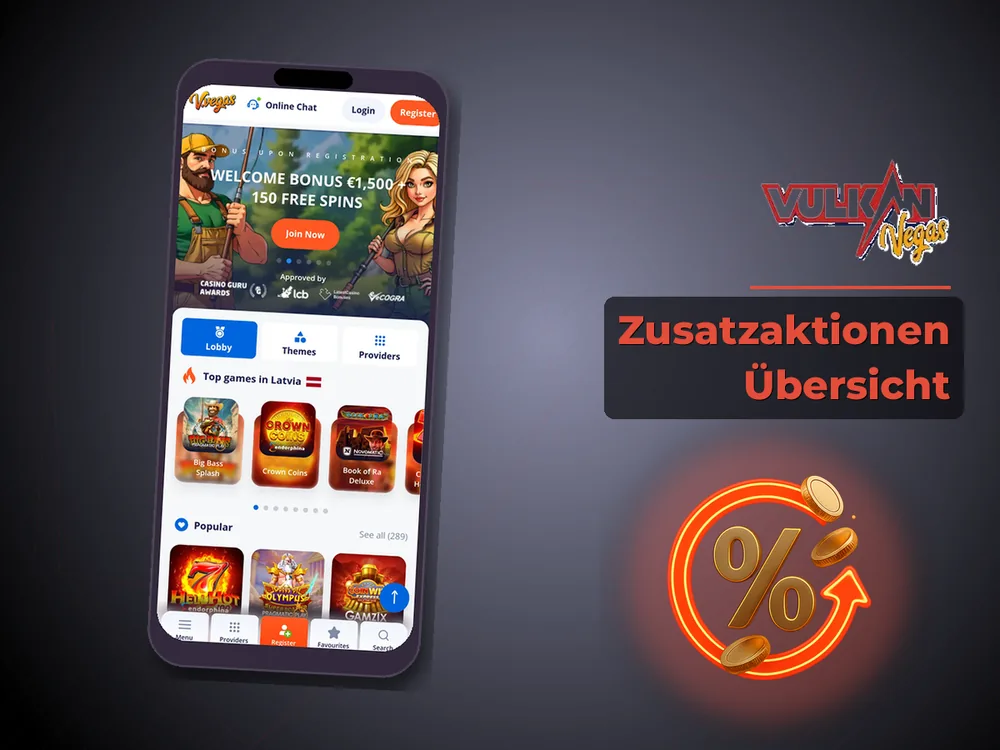 Vulkan vegas - Zusatzaktionen Übersicht