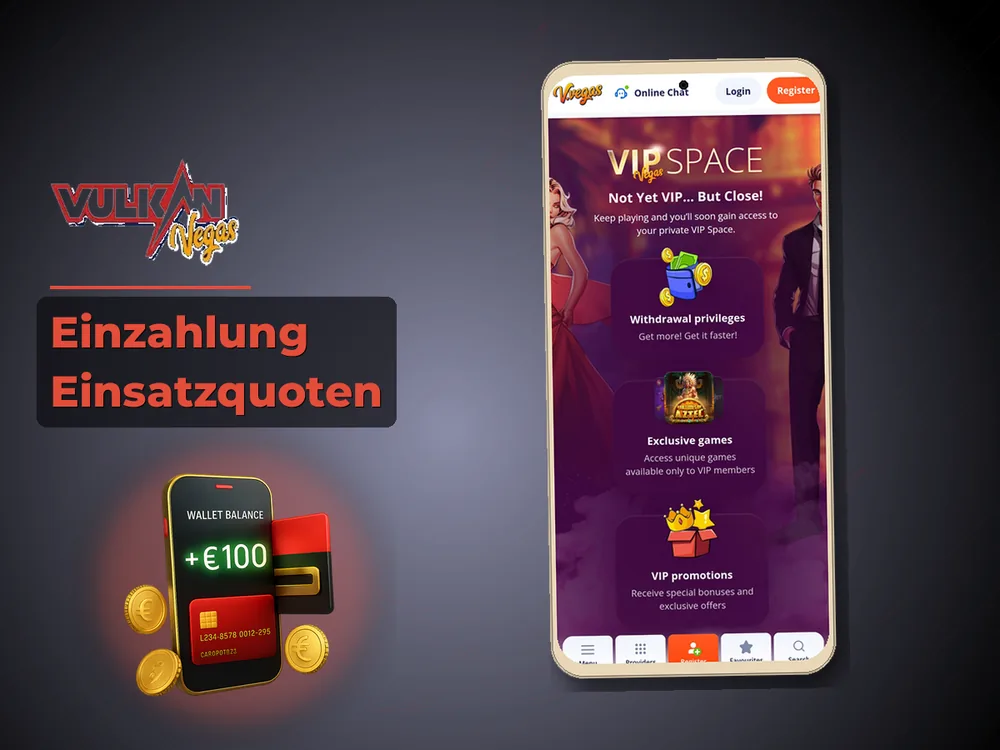 Vulkan vegas - Einzahlung Einsatzquoten