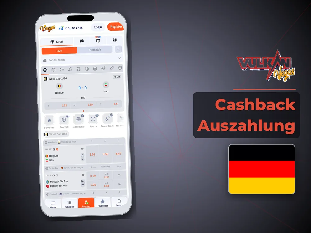 Vulkan vegas - Cashback Auszahlung