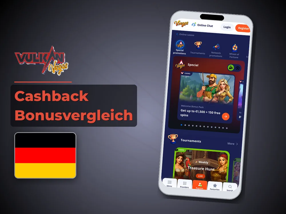 Vulkan vegas - Cashback Bonusvergleich