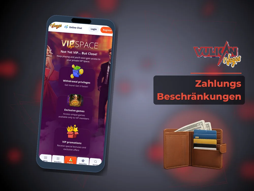 Vulkan vegas - Zahlungs Beschränkungen