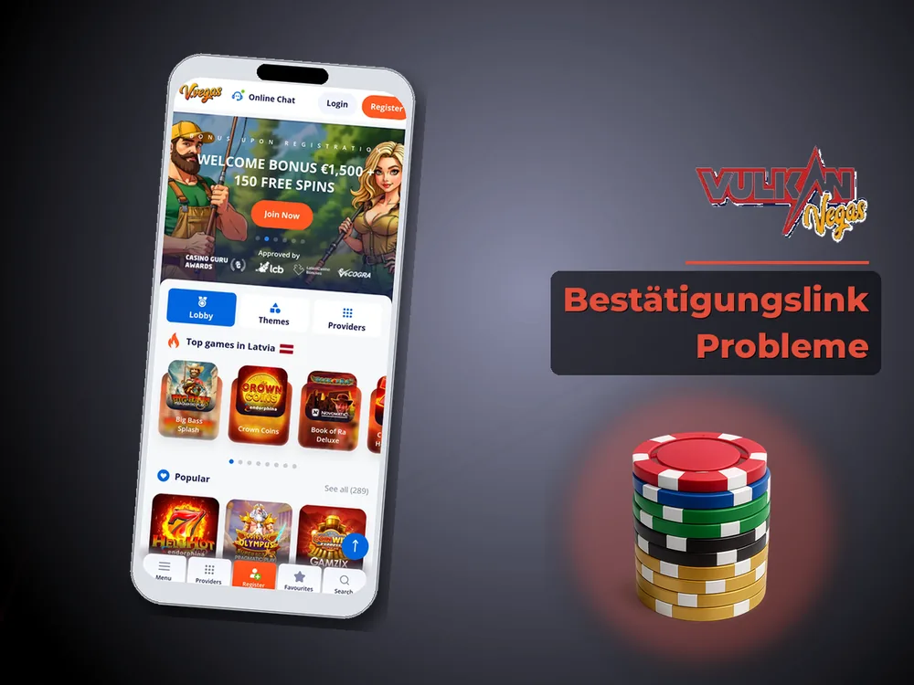 Vulkan vegas - Bestätigungslink Probleme