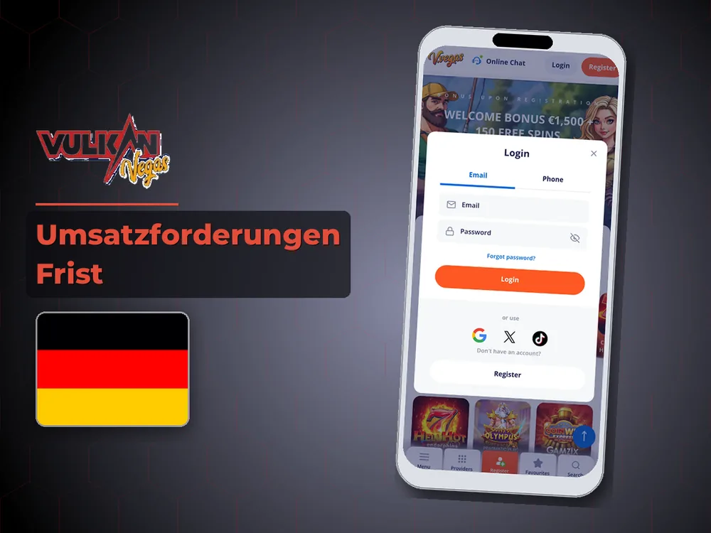 Vulkan vegas - Umsatzforderungen Frist