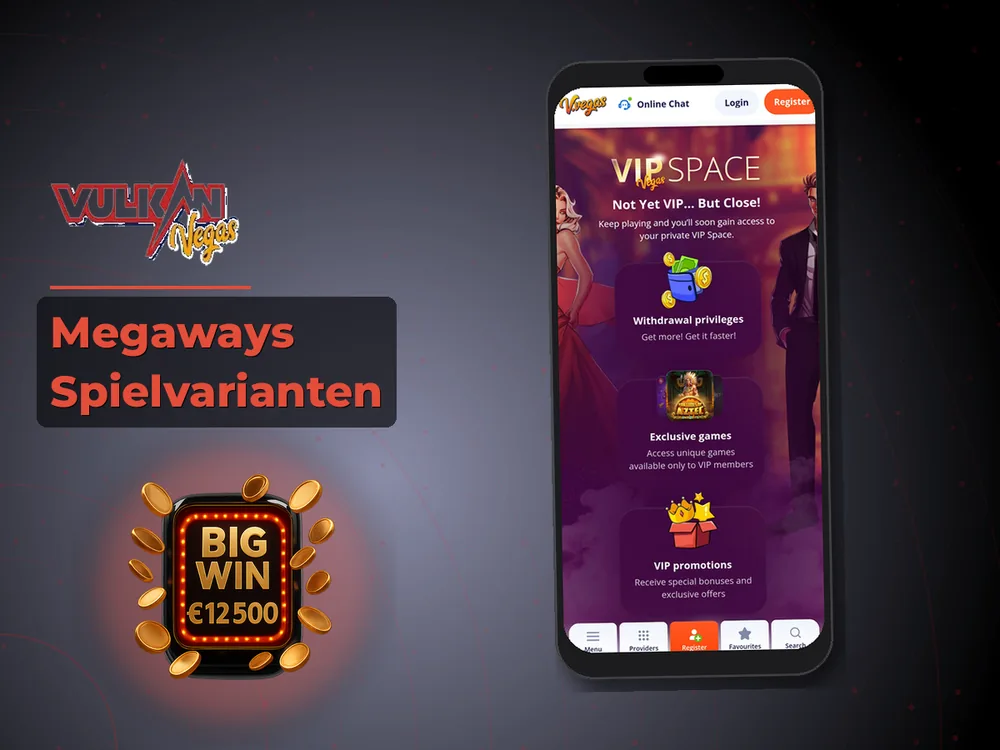 Vulkan vegas - Megaways Spielvarianten