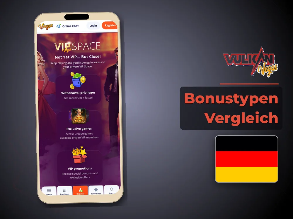 Vulkan vegas - Bonustypen Vergleich