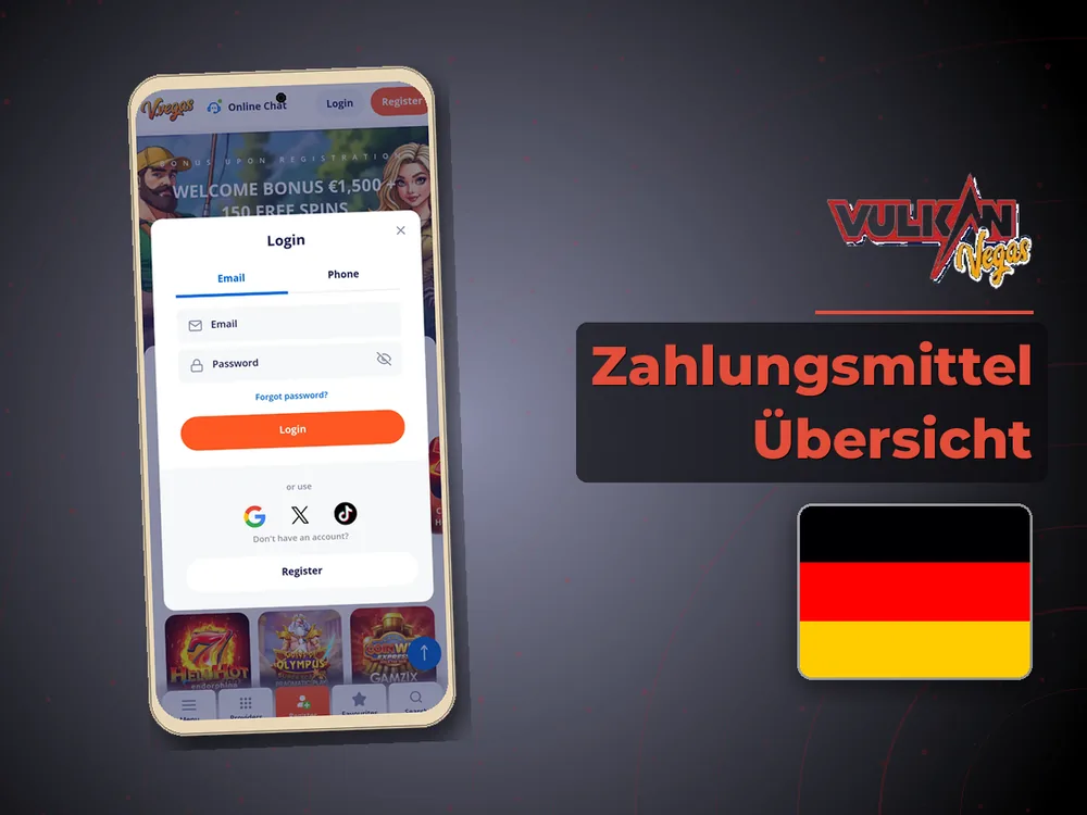 Vulkan vegas - Zahlungsmittel Ăśbersicht