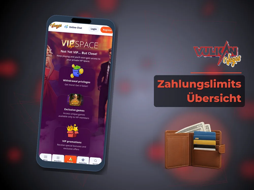 Vulkan vegas - Zahlungslimits Ăśbersicht
