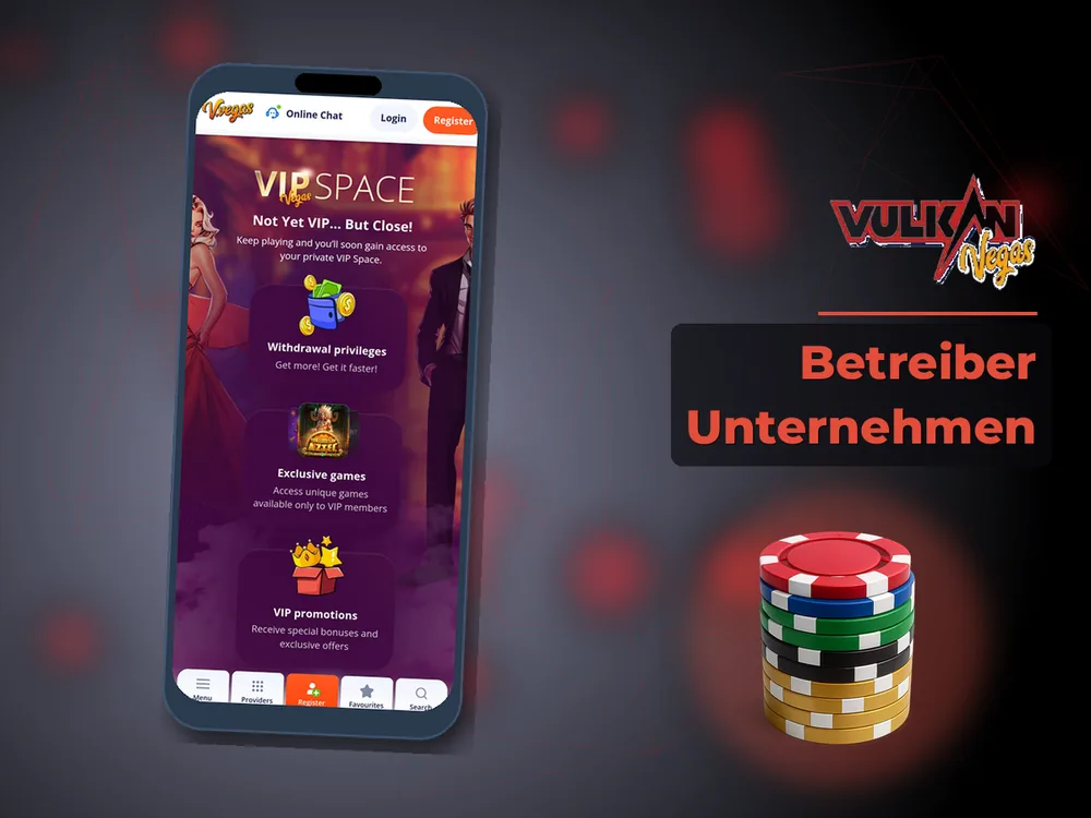Vulkan vegas - Betreiber Unternehmen