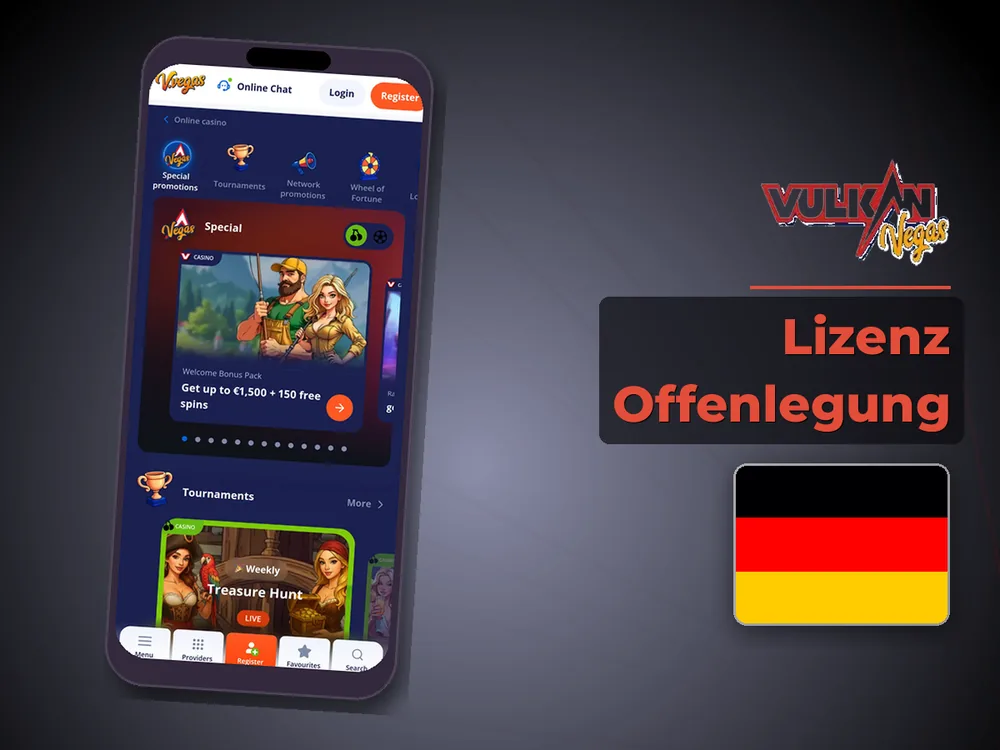 Vulkan vegas - Lizenz Offenlegung