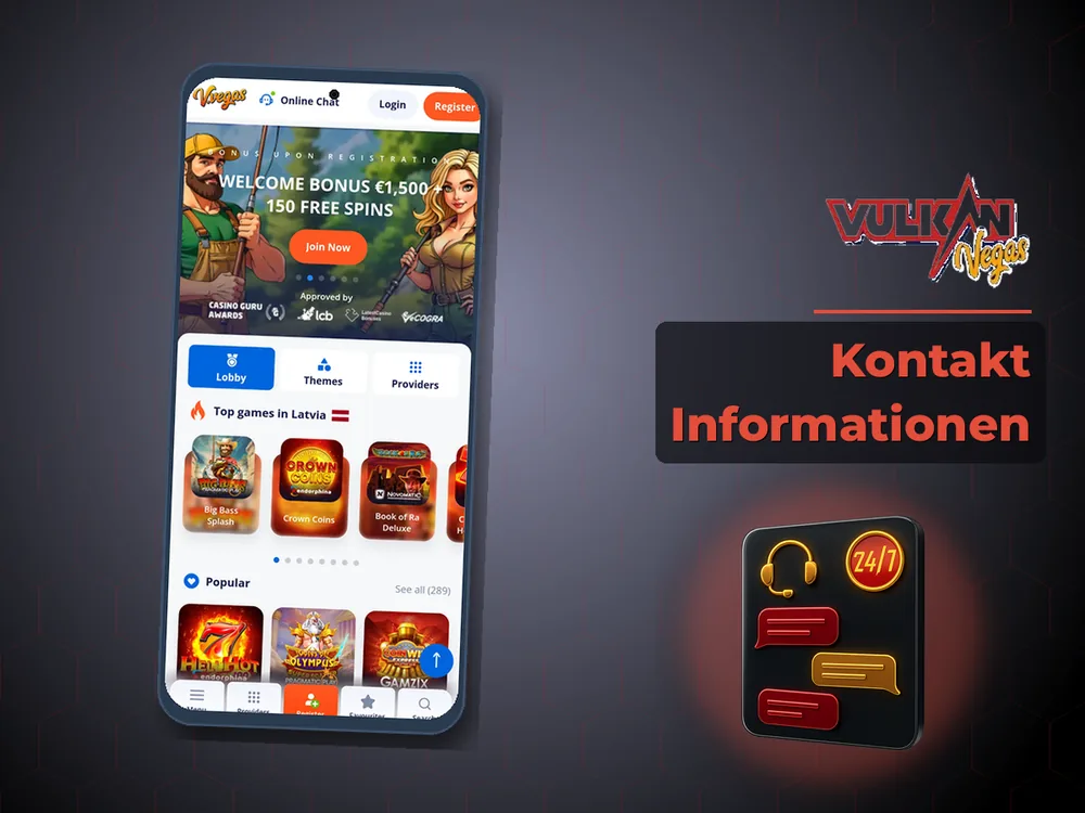 Vulkan vegas - Kontakt Informationen