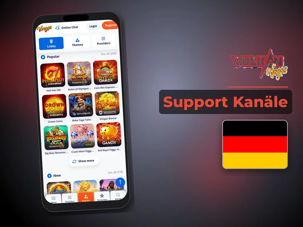 Vulkan vegas - Support Kanäle