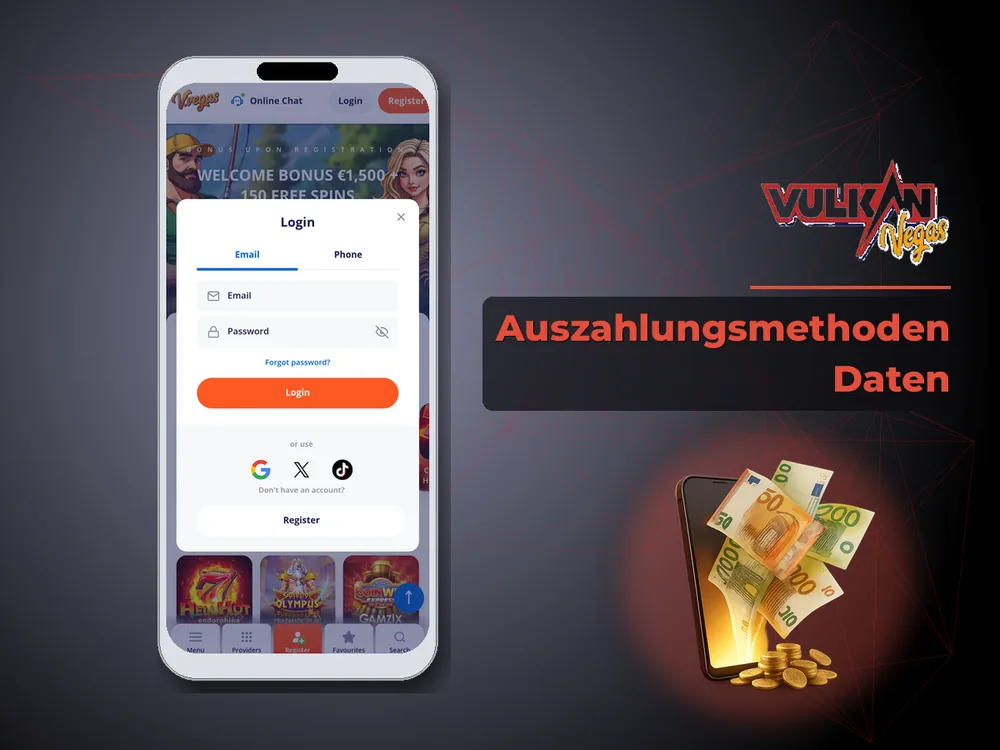Vulkan vegas - Auszahlungsmethoden Daten