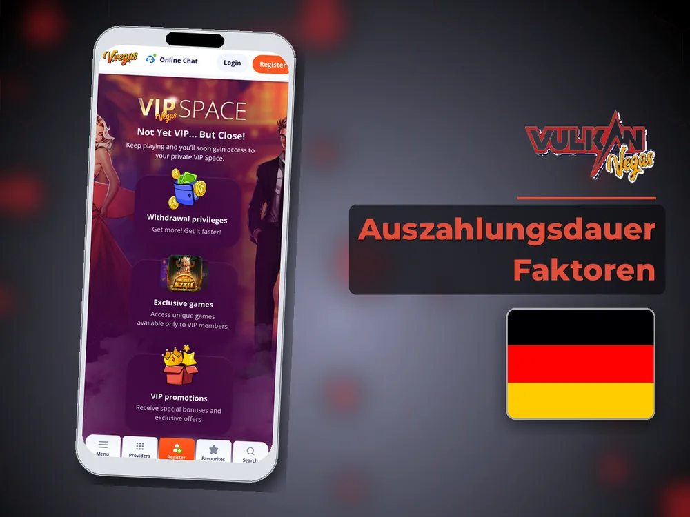 Vulkan vegas - Auszahlungsdauer Faktoren
