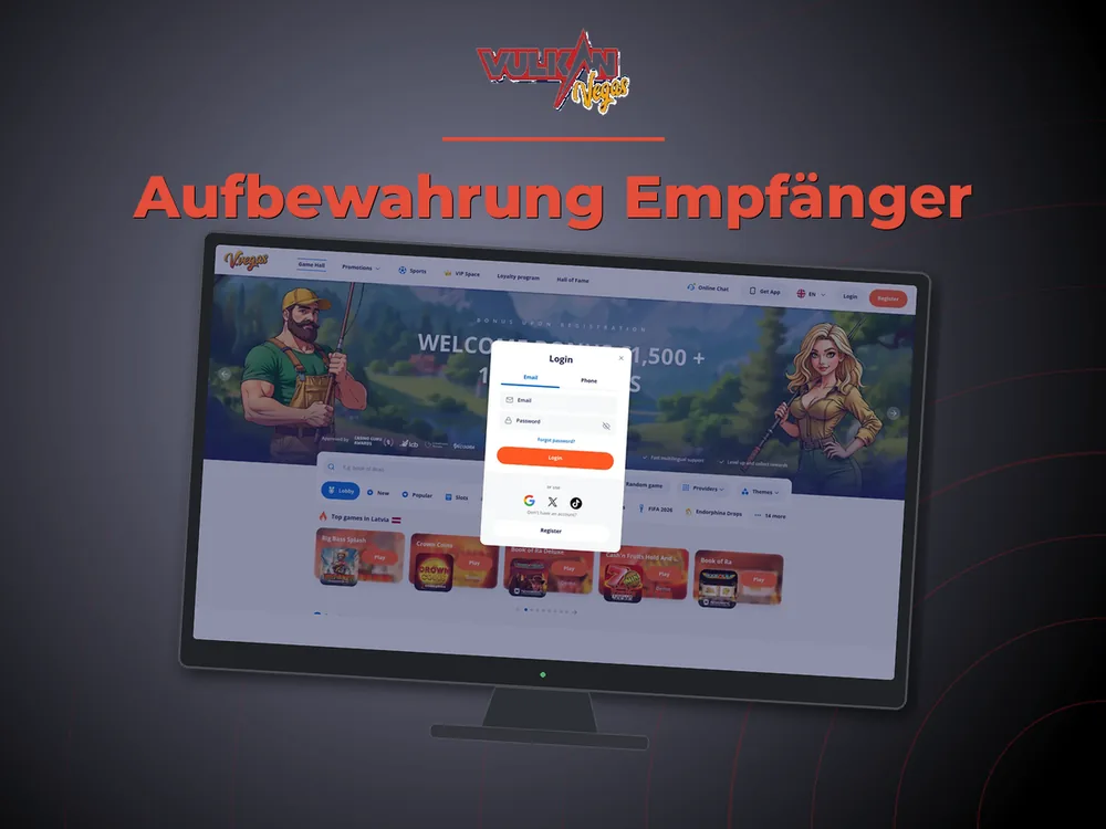 Vulkan vegas - Aufbewahrung Empfänger
