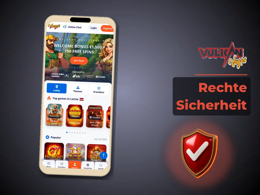 Vulkan vegas - Rechte Sicherheit