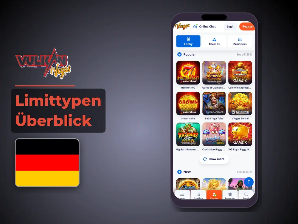 Vulkan vegas - Limittypen Überblick