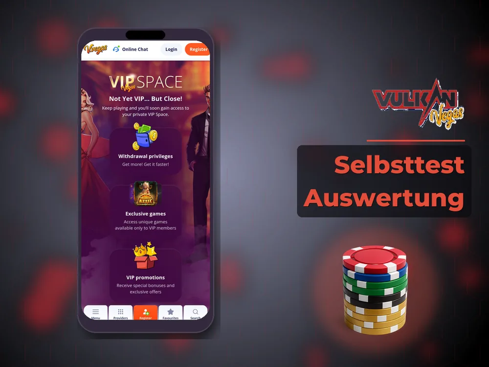 Vulkan vegas - Selbsttest Auswertung