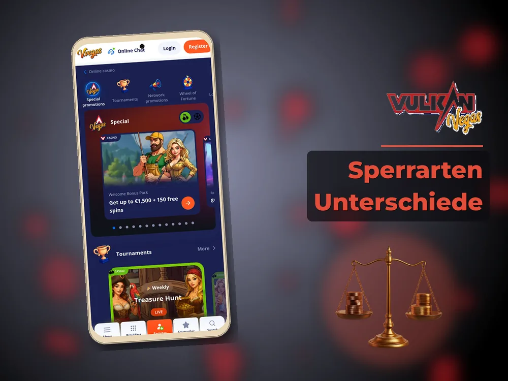 Vulkan vegas - Sperrarten Unterschiede