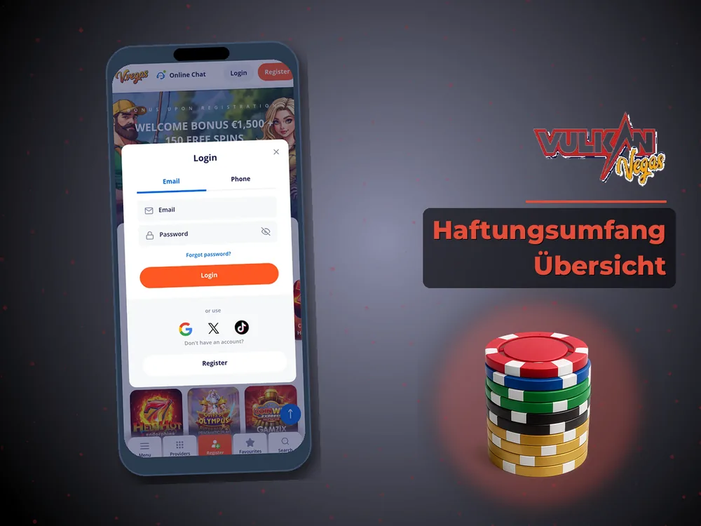 Vulkan vegas - Haftungsumfang Übersicht