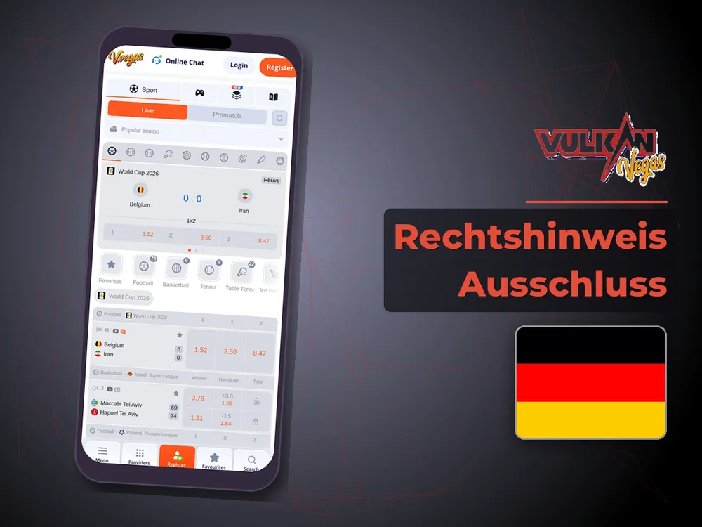 Vulkan vegas - Rechtshinweis Ausschluss