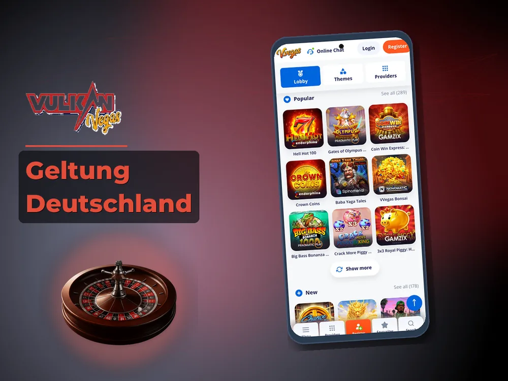 Vulkan vegas - Geltung Deutschland