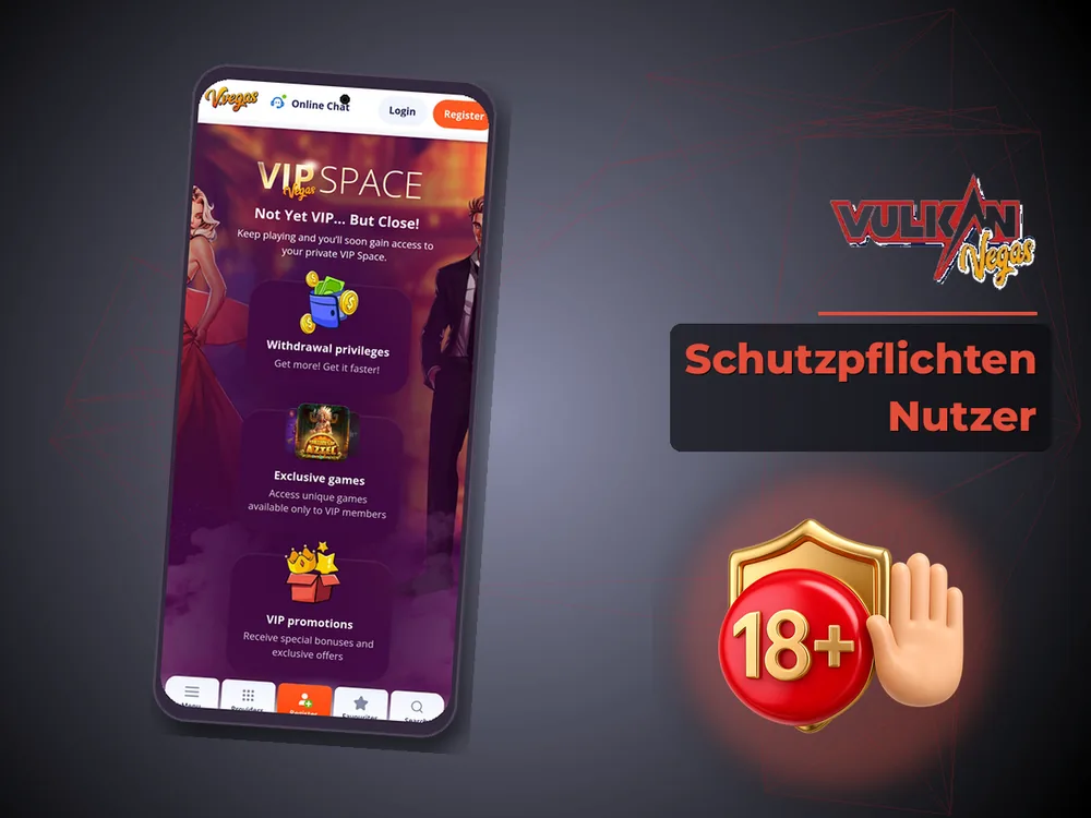 Vulkan vegas - Schutzpflichten Nutzer