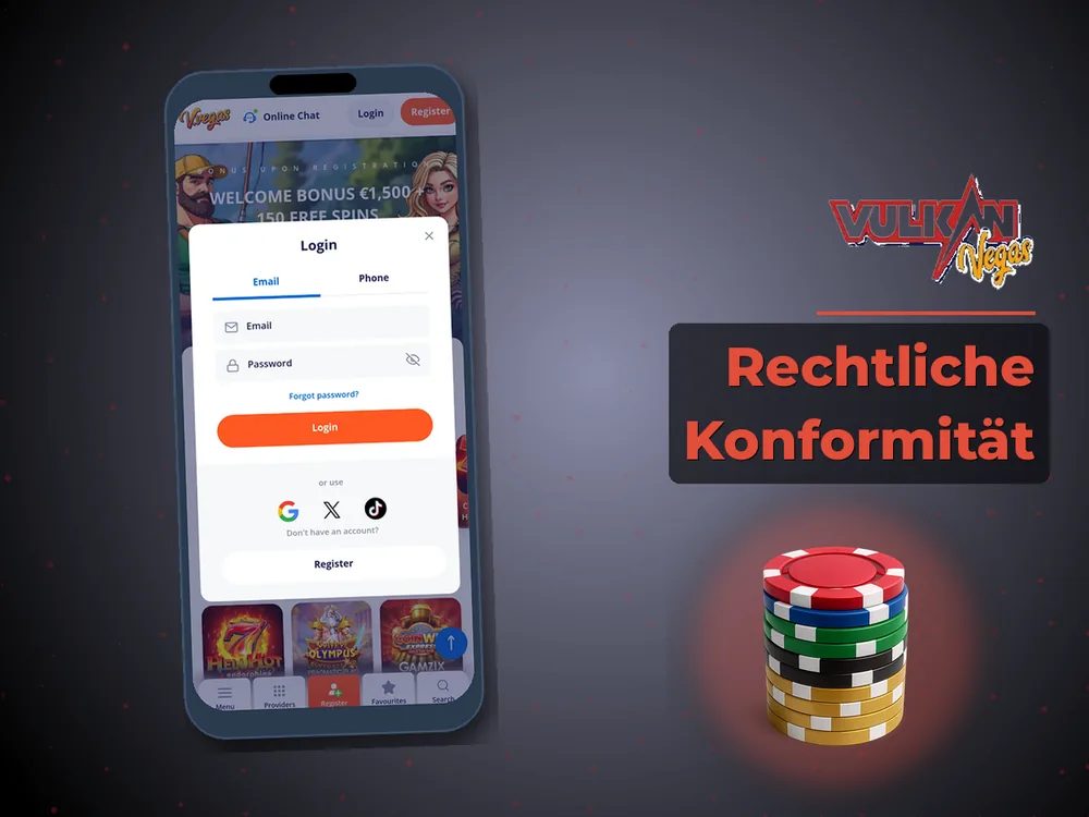Vulkan vegas - Rechtliche Konformität