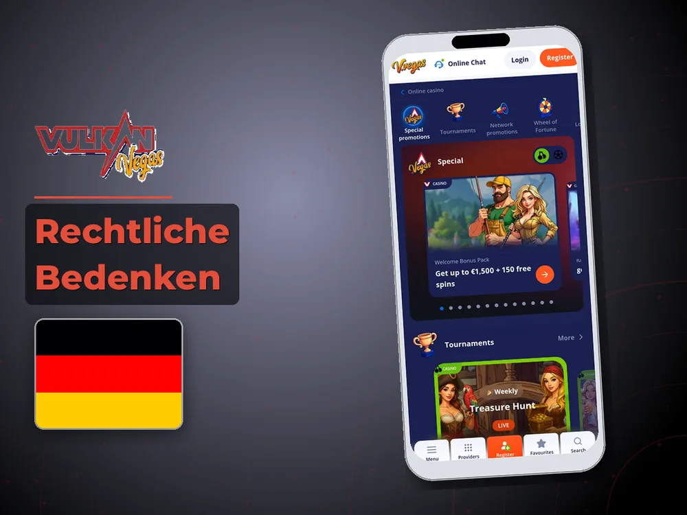 Vulkan vegas - Rechtliche Bedenken
