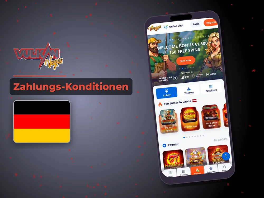 Vulkan vegas - Zahlungs-Konditionen