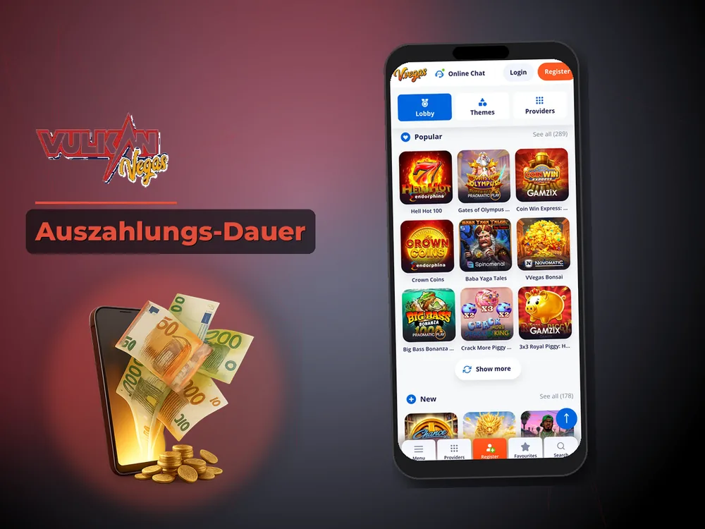 Vulkan vegas - Auszahlungs-Dauer