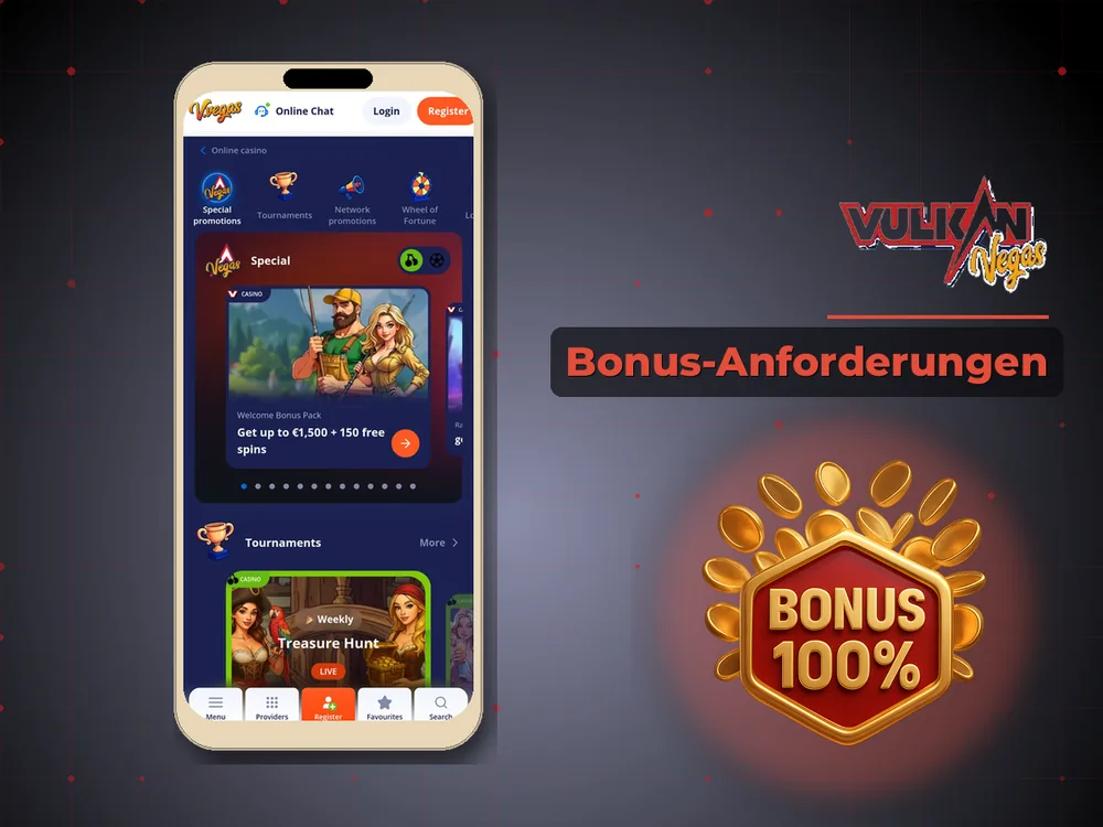 Vulkan vegas - Bonus-Anforderungen