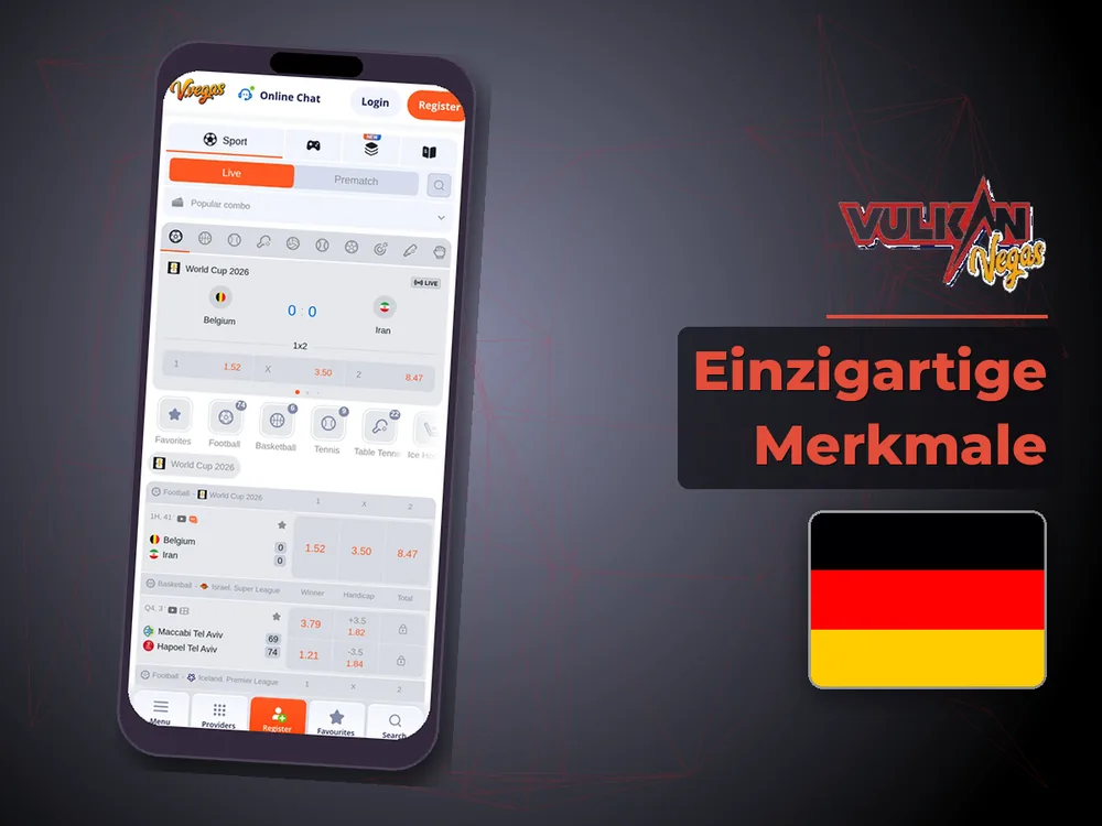 Vulkan vegas - Einzigartige Merkmale